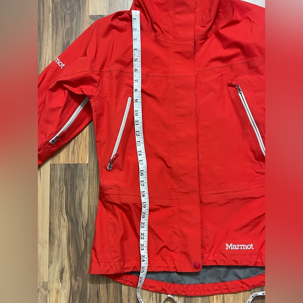 Marmot Women Pro-Shell Goretex Red Ski Jacket - Picture 10 of 13